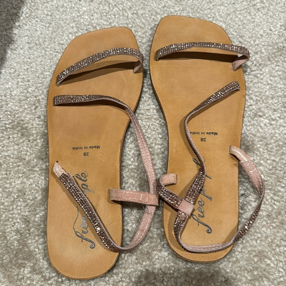 NWOT Sparkly Free People Sandals